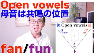 【初級】Open vowels｜英語の母音は共鳴させる位置を変えることで区別する