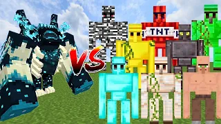 MUTANT WARDEN vs ALL GOLEMS | Minecraft Mob Battle