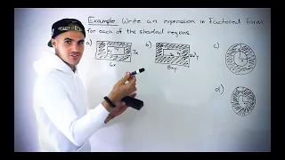 Grade 10 Math (Ontario, MPM2D) - Write Factored Expression for Shaded Area