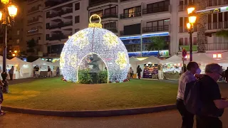 Walking tour of Puerto de la Cruz Tenerife on Christmas time