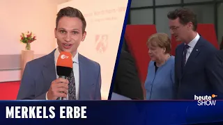 Die neue Merkel? Fabian Köster schickt Hendrik Wüst ins Kanzler-Rennen | heute-show vom 26.05.2023