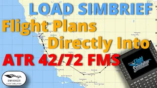 Import Simbrief Flight Plans directly into ATR 42/72 FMS | Massive time saver | Step by step guide