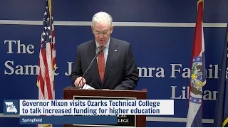 Gov Nixon announces increased Higher Education Funding