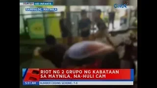 UB: Riot ng 2 grupo ng kabataan sa Maynila, na-hulicam