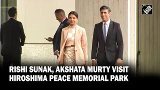 G7 Summit: UK PM Rishi Sunak, wife Akshata Murty visit Hiroshima Peace Memorial Park