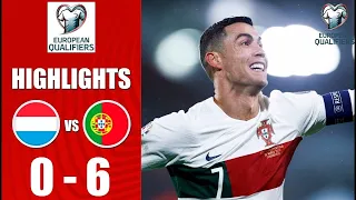 Luxembourg vs Portugal [0-6] | All Goals & Extended Highlights | UEFA Euro 2024 Qualifiers