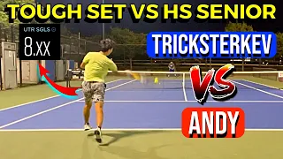 8 UTR Adult vs 8 UTR Junior! | NYC 5.0 Tennis