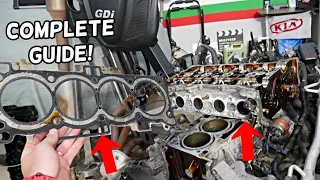 HYUNDAI SANTA FE CYLINDER HEAD REPLACEMENT, HEAD GASKET REPLACEMENT REMOVAL