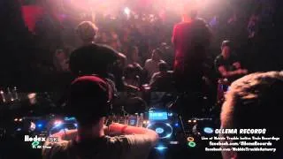 Hedex ft. Grima MC Live at Wobble Trouble Antwerp invites Train Recordings UK (Clip)