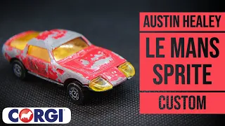 CORGI JUNIORS custom: 11B Austin Healey Le Mans Sprite