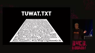 34C3 -  Eröffnung: tuwat - english translation