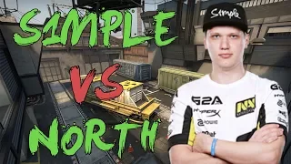 CSGO: POV Na'Vi s1mple vs North (34/11) train @ ESL Pro League Season 7 EU