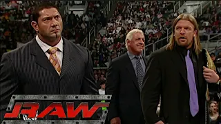 Evolution (Triple H, Batista & Ric Flair) Segment After Royal Rumble RAW Jan 31,2005