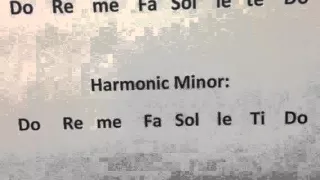 Harmonic Minor Scale Using Solfege