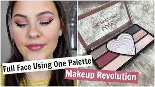 Full Face Using One Palette - Makeup Revolution Love The Revolution