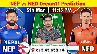 NEP vs NED Dream11 Prediction, NEP vs NED Dream11 Team, NEP vs NED Dream11 NepalT20ITriangularFinal