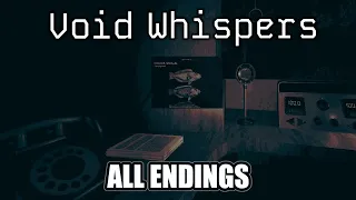 Void Whispers | Full Game  All Endings | No Commentary | WARNING: Jumpscares!