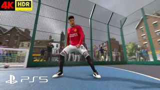 EA Sports FC 24 Gameplay (PS5 UHD 4K 60FPS HDR) Volta Mode 3v3 Rush, M. City vs M. United, London