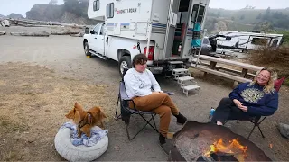 Beach Camping in a 4x4 Truck Camper (RV Living)