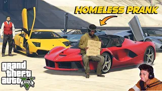 Homeless Billionaire PRANK sa GTA 5!! (social experiment) | Billionaire City RP