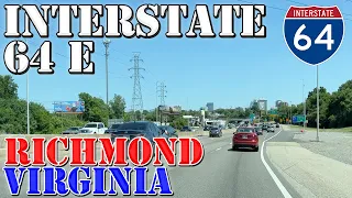 I-64 East - Richmond - Virginia - 4K Highway Drive