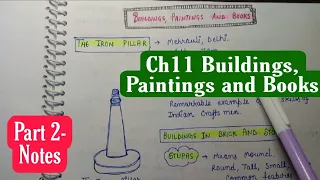 Ch.11 Buildings, Paintings and Books- Part 2 Notes || NCERT Class6 History || An aspirant