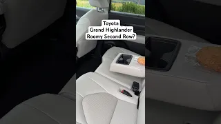 Toyota Grand Highlander - Roomy Second Row?