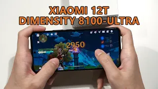 Gaming test - Xiaomi 12T with Dimensity 8100-Ultra