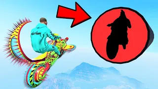 EPIC PARKOUR CHALLENGE IN BILLIONAIRE FUTURISTIC SUPERBIKE WITH CHOP & BOB in GTA 5! (GTA V #28)