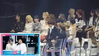 190801 Twice, TXT reaction to BTS the performing artist male MGMA 2019