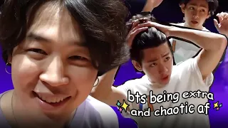 bts being chaotic during dance rehesrsals