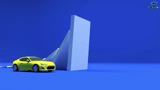 Large Domino Effect | Domino Simulation:3dsMax | Domino With Car Trick | 3d Animation| rkimagination