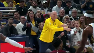 Coach Rick Carlisle Got Tossed Out After Complaining for not calling a Travel on Donovan Mitchell
