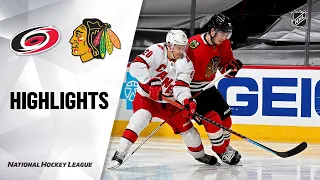 Hurricanes @ Blackhawks 4/1/21 | NHL Highlights