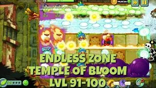 Plants vs Zombies 2 - Lost City | Endless Zone All Max Level Plants Test Level 91 - 100