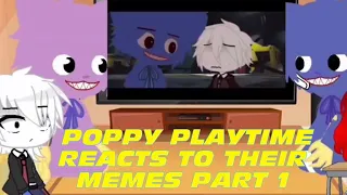 Poppy Playtime reacts to memes / Player x Huggy / Gacha club