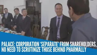 Palace: Corporation ‘separate’ from shareholders, no need to scrutinize those behind Pharmally