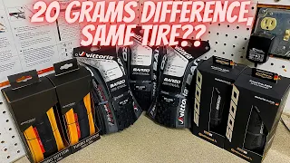 ARE TIRE MANUFACTURERS WEIGHT CLAIMS ACCURATE? (20grams different same tire) *turbo, 5000, vittoria