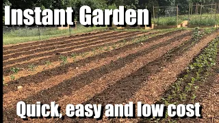INSTANT GARDEN from scratch // LOW or NO COST!  The wildly successful method we use to grow our food