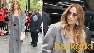 Jennifer Lopez looked stunning as she stopped by the ABC studios in New York City