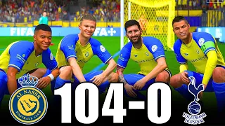 FIFA 23 | RONALDO, MESSI, MBAPPE, NEYMAR, ALL STARS | AL NASSR 104-0 SPURS | PS5 4K 60FPS