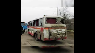 Списанные автобусы Икарусы и Лазы в Москве.