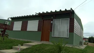 MEVIR inauguración viviendas de madera en Rivera