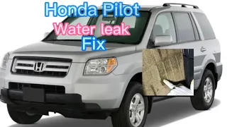 Water leak easy fix Honda Pilot