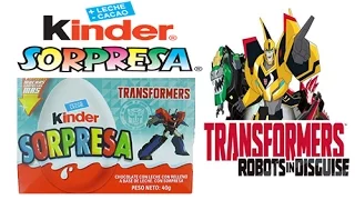 Transformers Robots in Disguise  Huevo Kinder Sorpresa