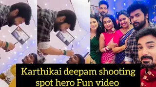 Karthik raj shooting spot Fun video|