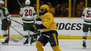 Predators' Subban rips point-shot off Mitchell's stick