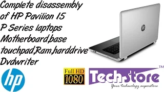 HP Pavilion 15 P series Laptop How to Disassemble Upgrade ram harddrive ssd motherboard