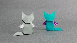 How to Fold Simple Origami Cat DIY Tutorial 🔥 || Origami Animals Easy