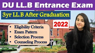 DU LLB Entrance Exam 2021, Eligibility Criteria, Exam Pattern, Counseling Process